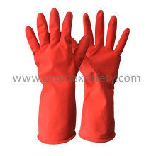 DIP Flocked Red Household Latex Glove